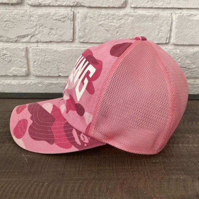 Bape BAPE NYC LOGO PINK CAMO trucker hat cap a bathing ape NIGO Size ONE SIZE - 3 Thumbnail
