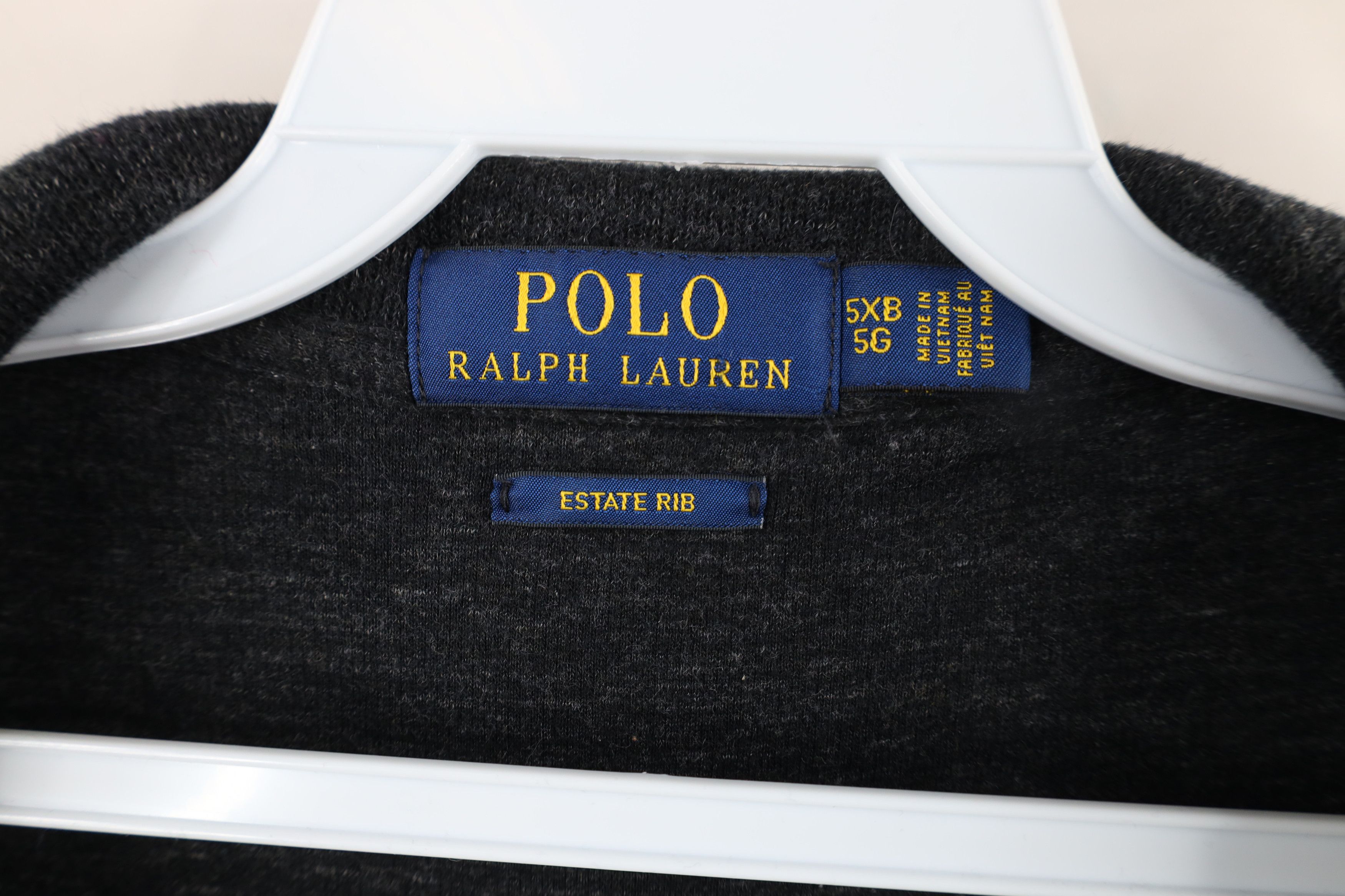 Ralph Lauren × Vintage Vintage Ralph Lauren Estate Rib Ribbed Knit Half Zip Sweater Size US XXL / EU 58 / 5 - 7 Thumbnail