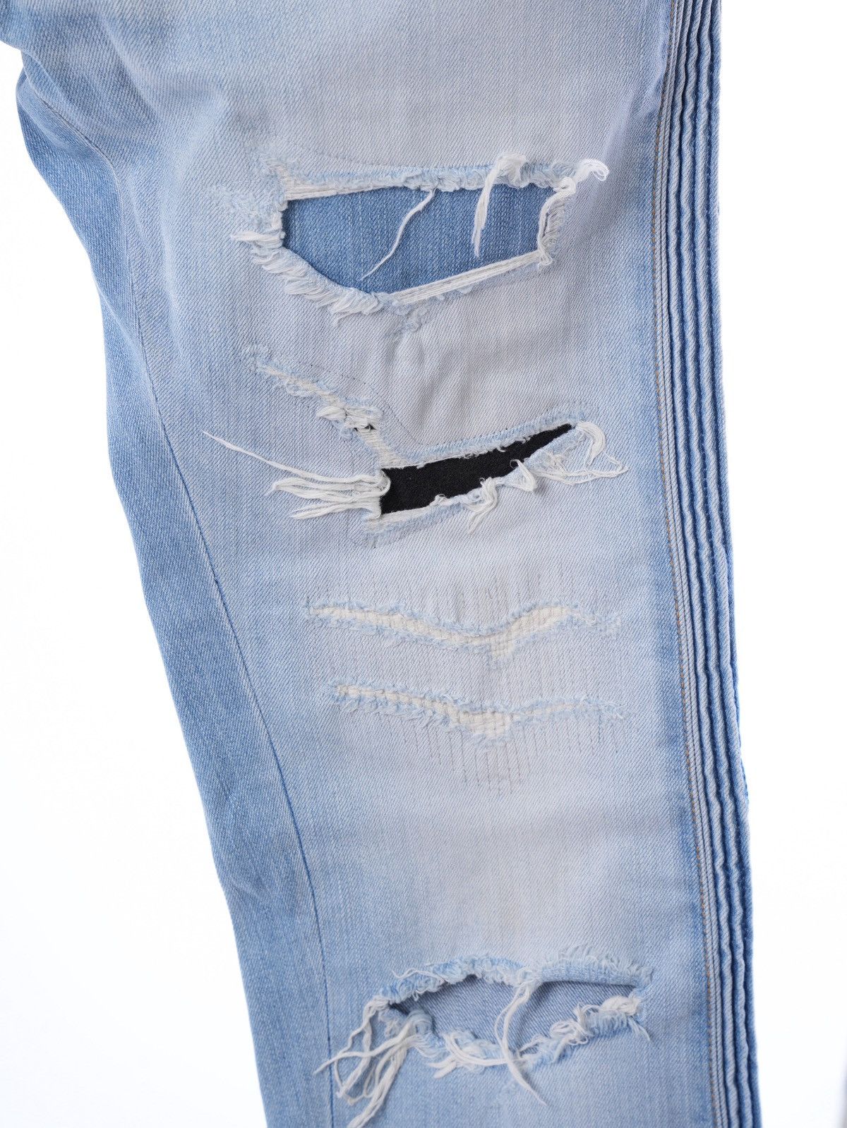 Balmain Balmain Slim Fit Ripped Jeans Denim w 33 Size US 33 - 3 Thumbnail