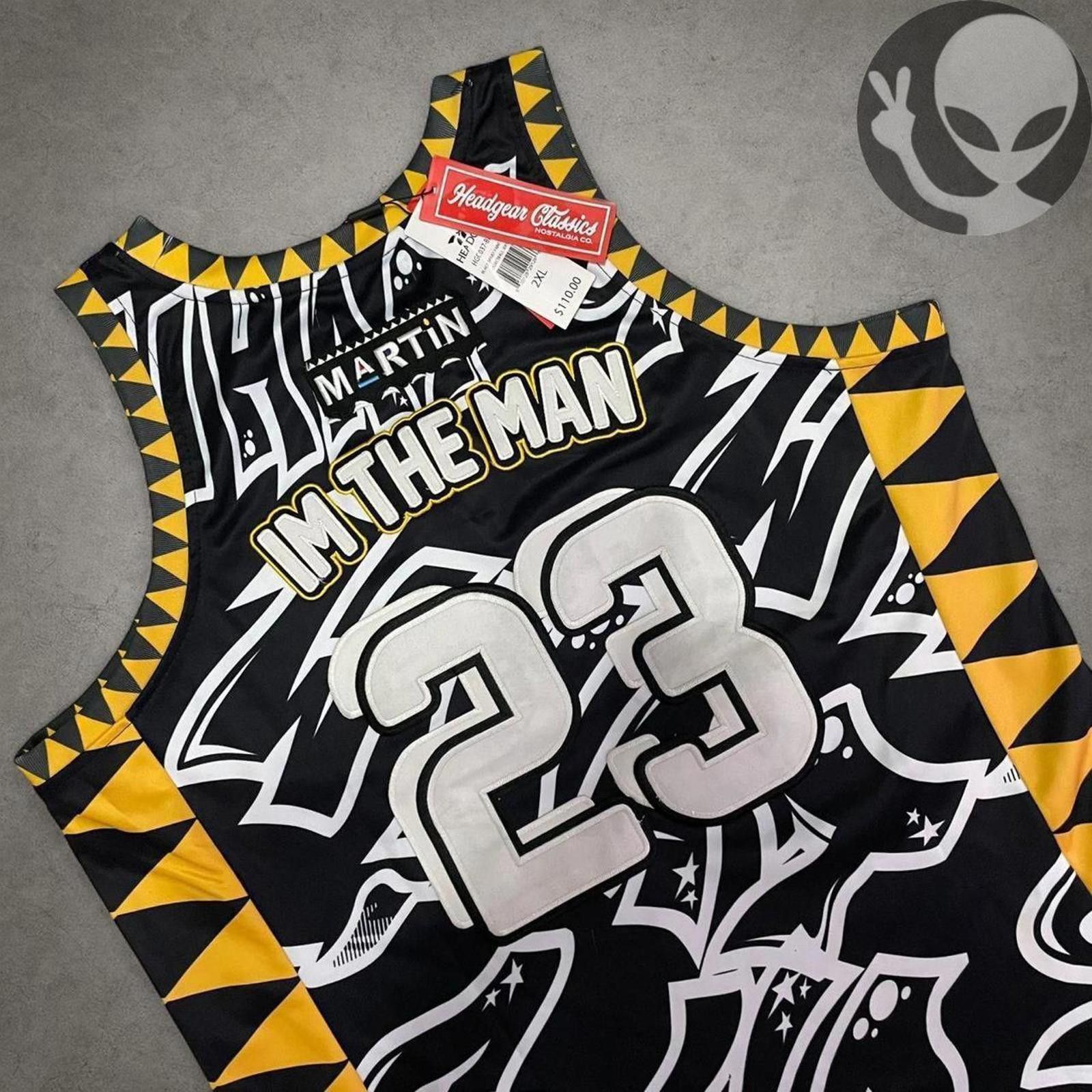 Other Headgear Classics Basketball Jersey 2XL Black Yellow Size US XXL / EU 58 / 5 - 8 Thumbnail