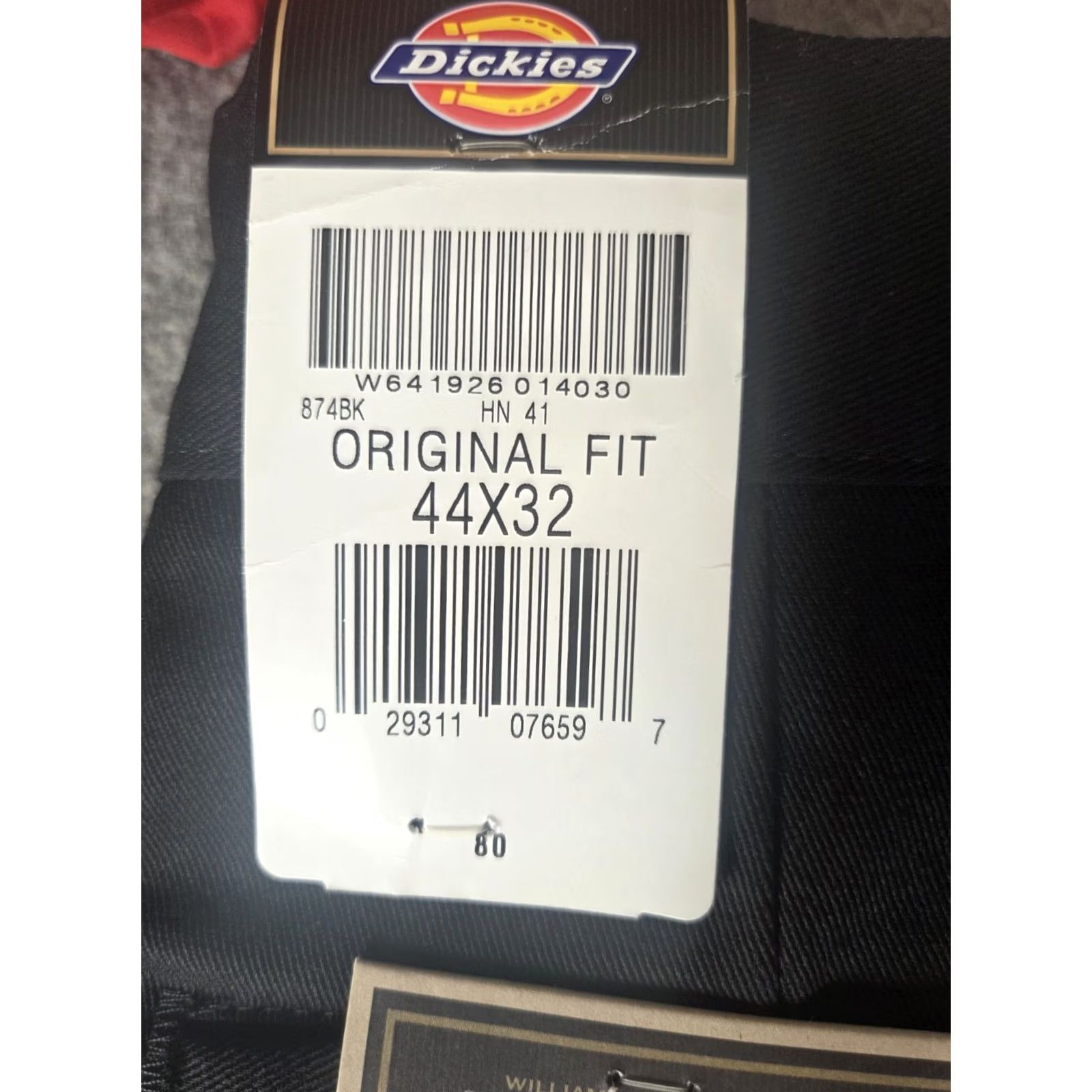 Dickies Dickies 874 Dickies Men’s Pants 874 Original Fit Black 44x32 Workwear NWT New Flat Front Belt Loops Inseam 32 Mens Pants Size US 44 / EU 60 - 5 Thumbnail