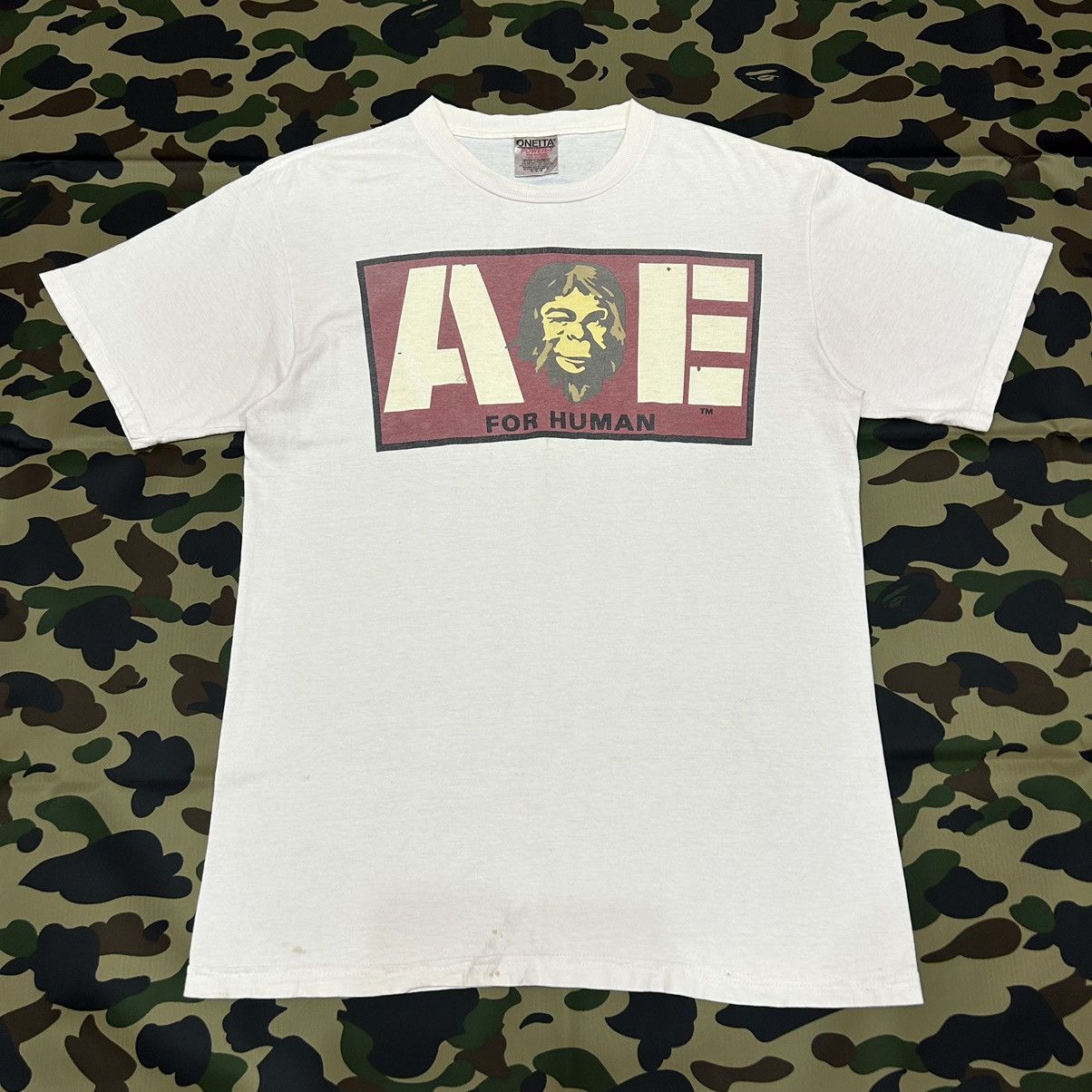 Bape Vintage Bape For Human Tee Size US M / EU 48-50 / 2 - 1 Thumbnail