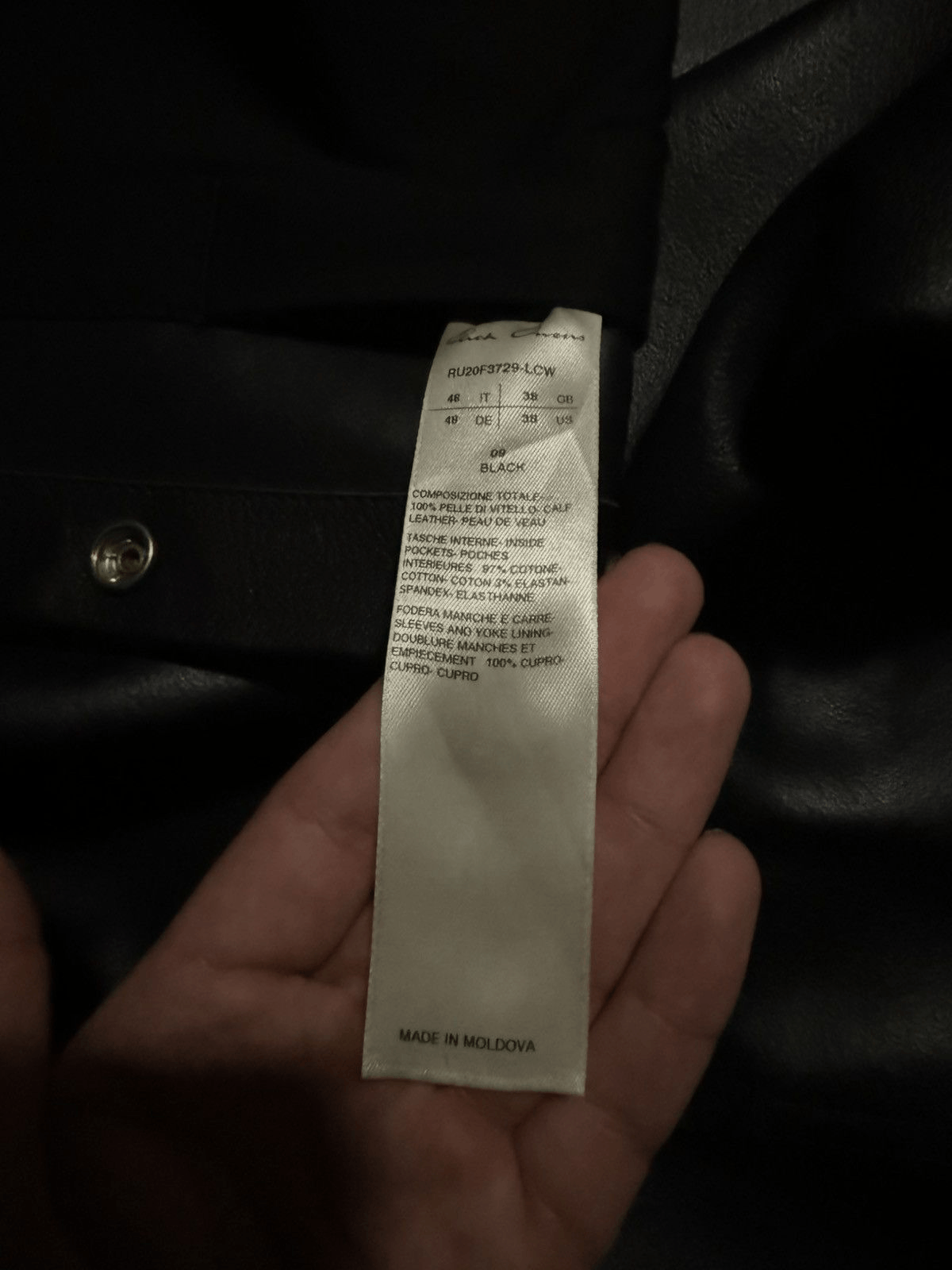 Rick Owens Rick owens leather overshirt Size US M / EU 48-50 / 2 - 5 Thumbnail