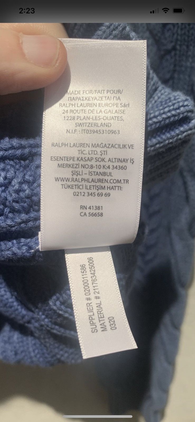 Polo Ralph Lauren *RARE* New Polo Ralph Lauren Unisex Knit Sweater - S/M Size US M / EU 48-50 / 2 - 5 Thumbnail