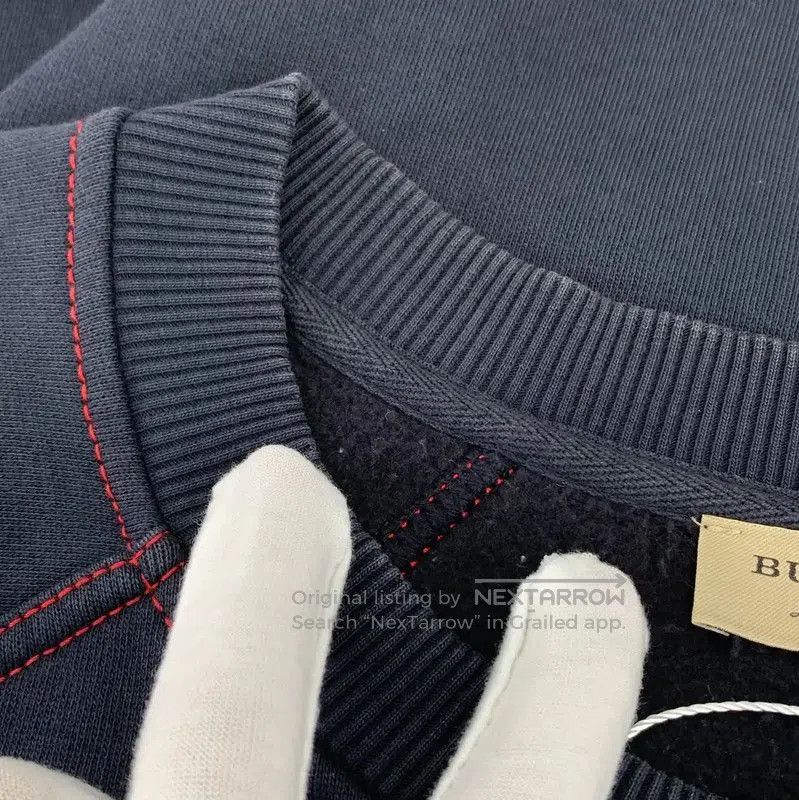 Burberry Burberry Navy Cotton Women's Sweatshirt. Size S / US 4 / IT 40 - 9 Thumbnail