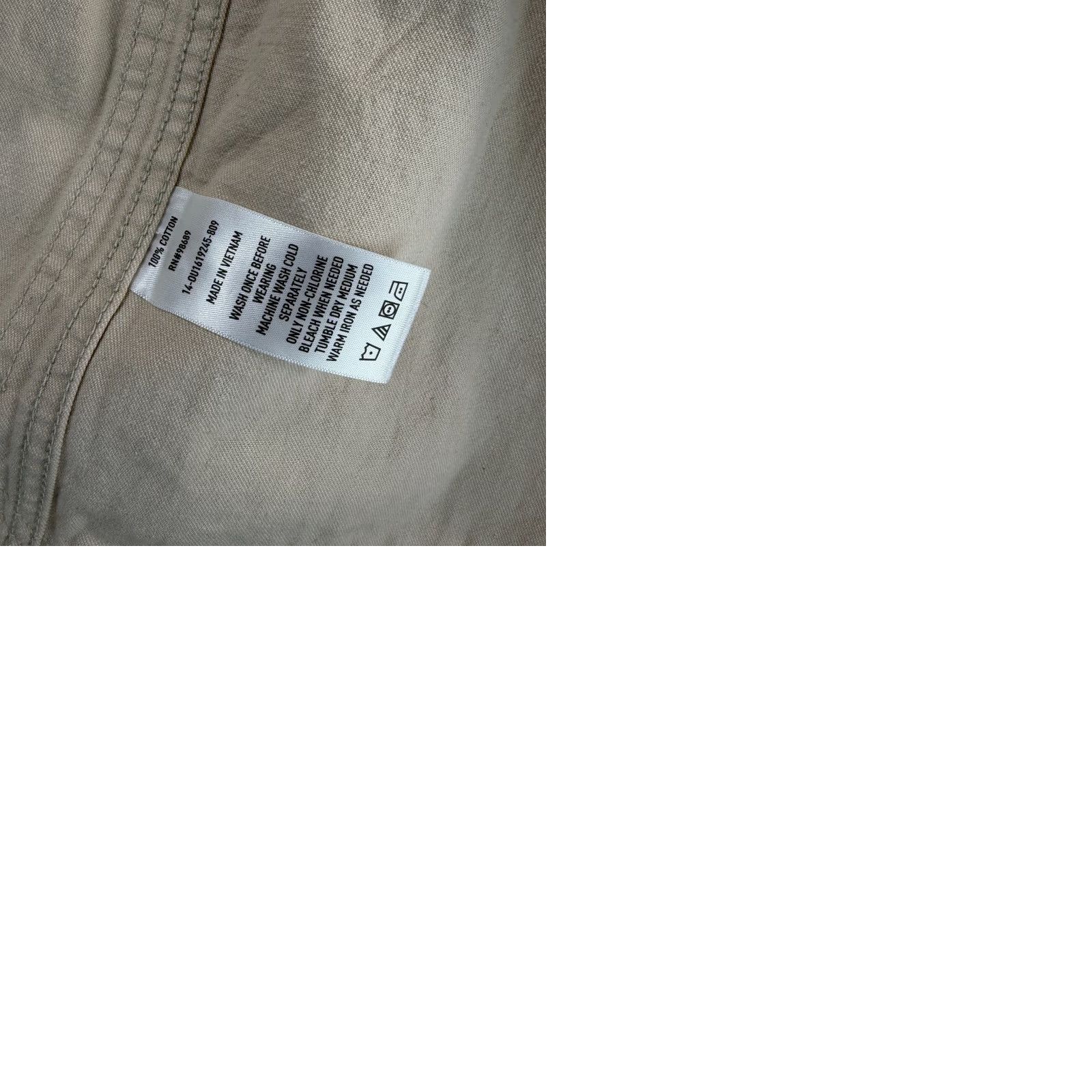 Todd Snyder TODD SNYDER Lightweight Japanese Selvedge Chore Coat in Canvas Men M Ivory 11.5 oz Denim Chore Coat Pockets Baggy Casual Womens Mens Size US M / EU 48-50 / 2 - 9 Thumbnail