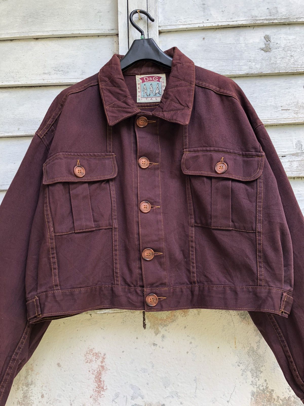 Dolce & Gabbana × Vintage Dolce & Gabbana Mens Boys Cropped Denim Jacket Size US M / EU 48-50 / 2 - 4 Thumbnail