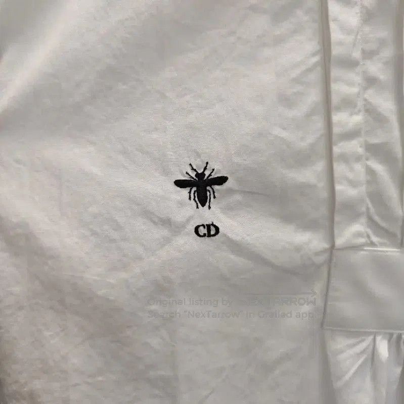 Dior Dior Long Sleeve White Cotton Dress . Size L / US 10 / IT 46 - 3 Thumbnail