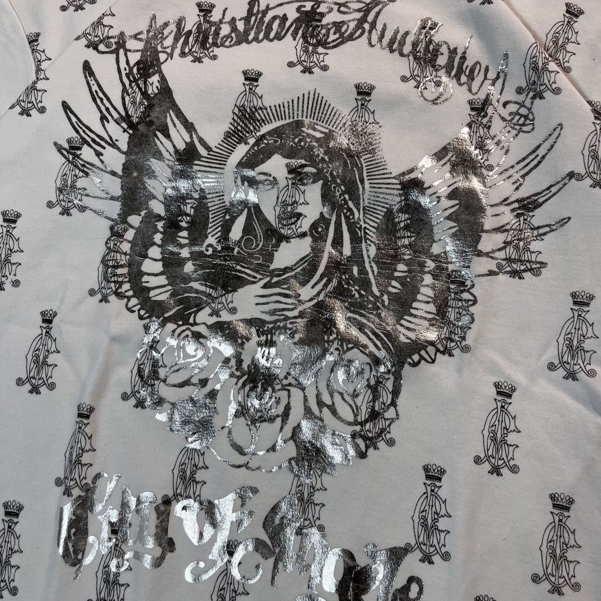 Ed Hardy Ed Hardy Y2K Vintage Saint Mary Big Logo Tee Tshirt Hype Size US M / EU 48-50 / 2 - 8 Thumbnail