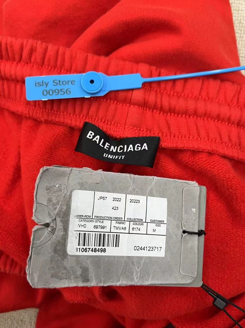 Balenciaga Balenciaga Color Block Detail Elastic Waist Straight Leg C Size US 26 / EU 42 - 4 Thumbnail