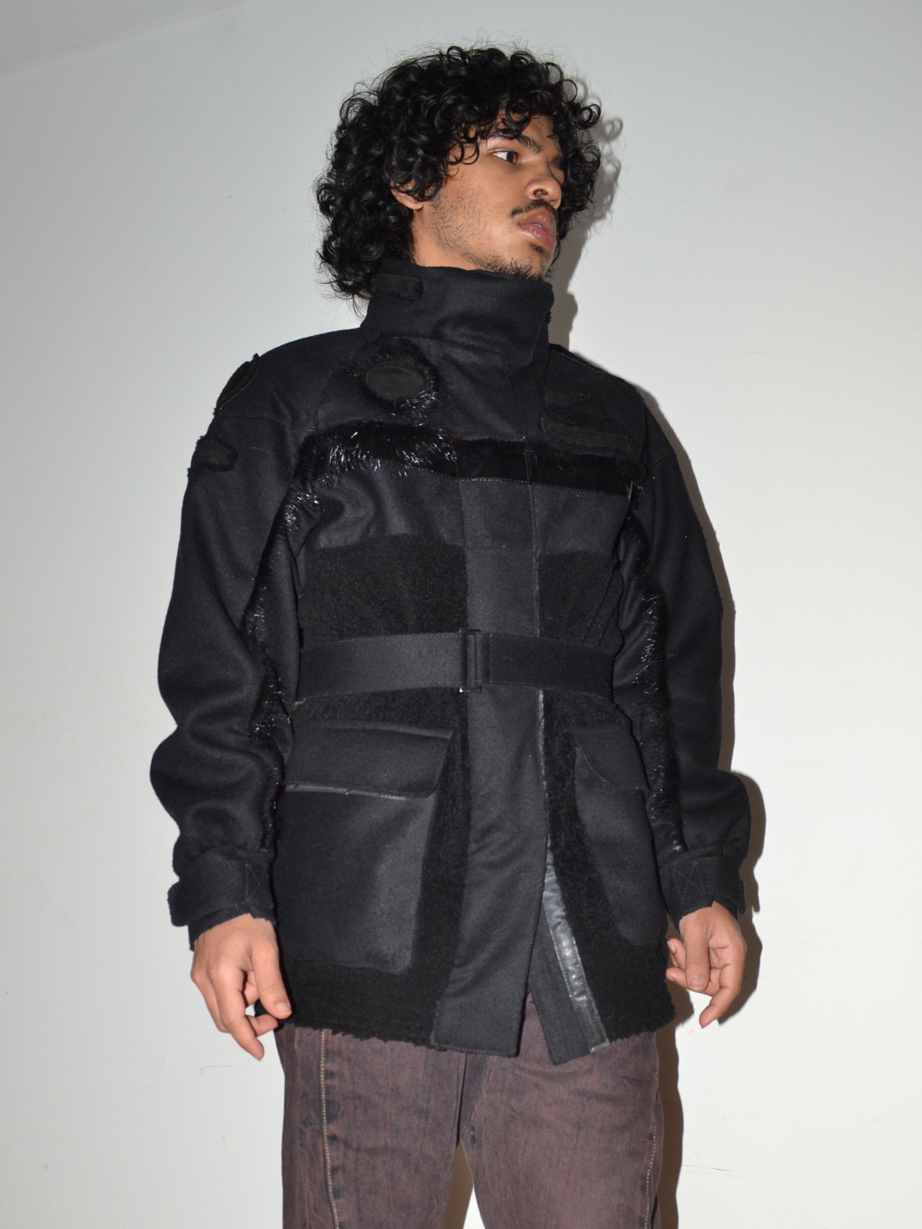 Prada FW2007 Sheep & Nutria Fur Trimmed Wool Military Jacket Size US M / EU 48-50 / 2 - 2 Thumbnail