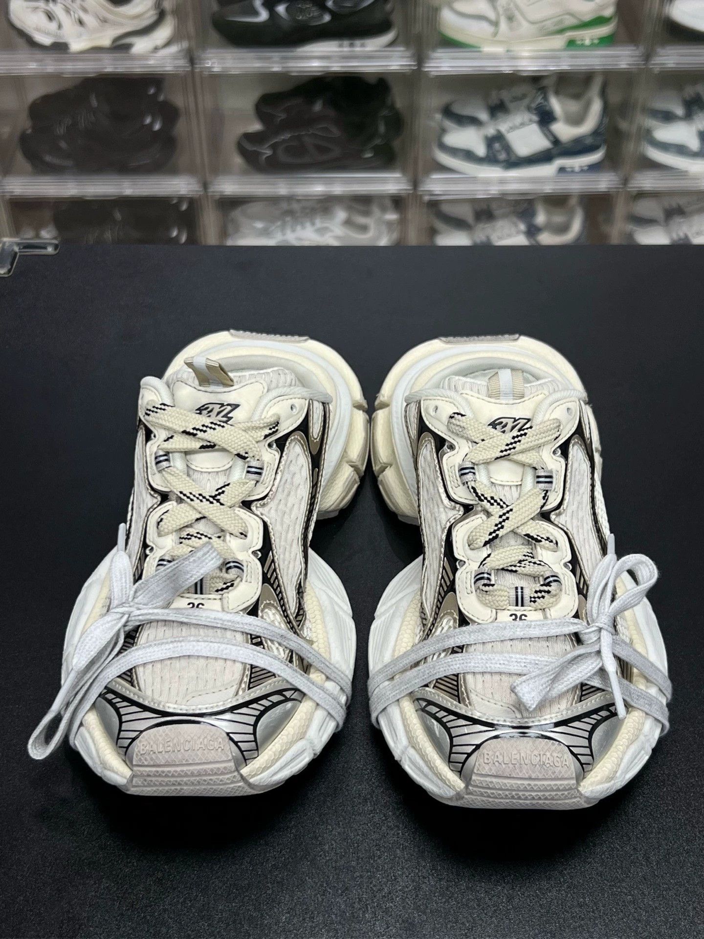 Balenciaga balenciaga 3xl half drag beige sneakers Size US 5 / EU 37 - 2 Thumbnail