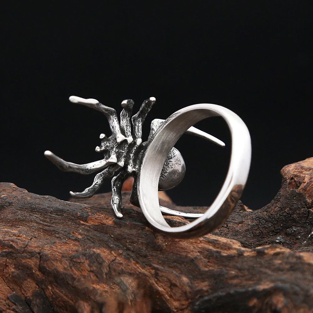 Jewelry Gothic Punk Spider Ring Jewelry Streetwear Fashion Gift Size ONE SIZE - 6 Thumbnail