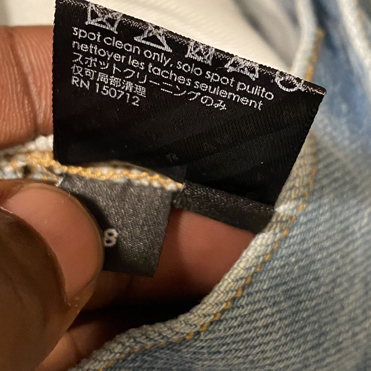 Amiri Amiri Straight Leg Aloha Patch Jeans Blue Size US 38 / EU 54 - 15 Thumbnail