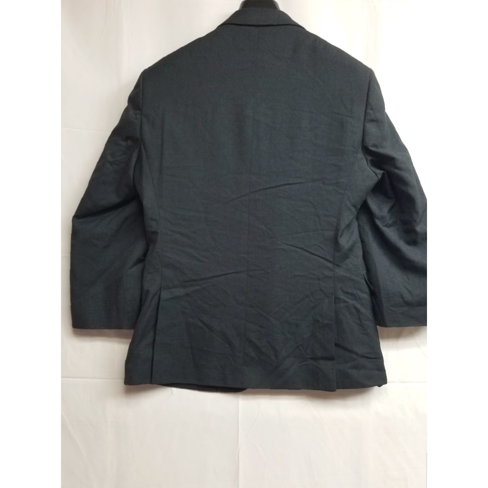 Egara Egara Blazer Jacket - Men - 40 Short - Slim Fit - Gray - Extreme - 2-Button - Polyester - Dark Gray Size US 40 / EU 56 - 2 Thumbnail
