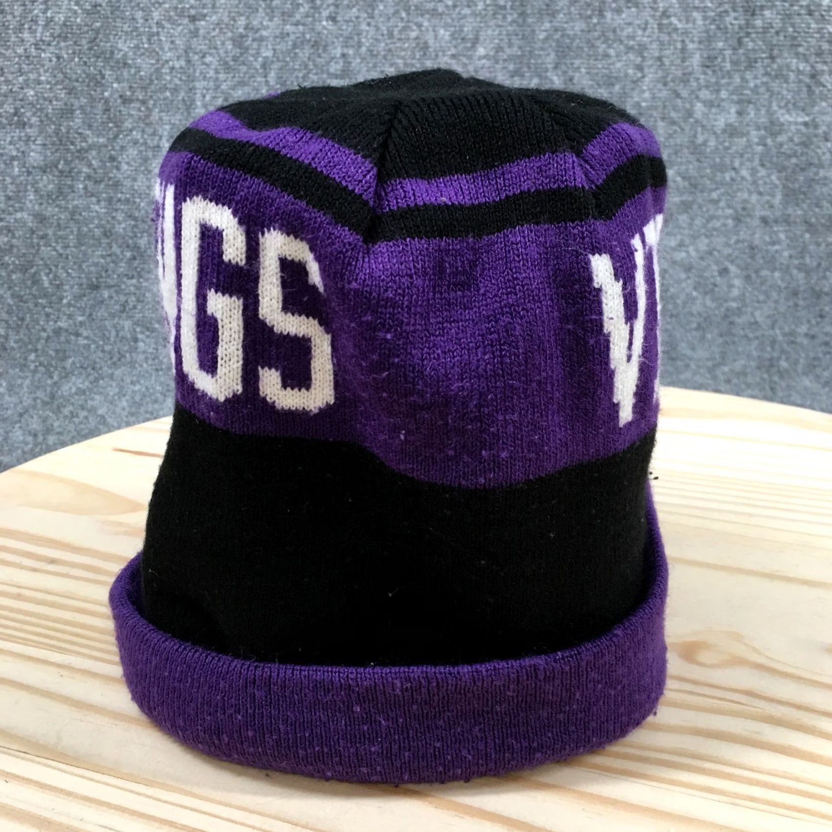 47 47 Minnesota Vikings NFL Winter Beanie Hat Unisex Purple OS Knitted Acrylic Size ONE SIZE - 6 Thumbnail