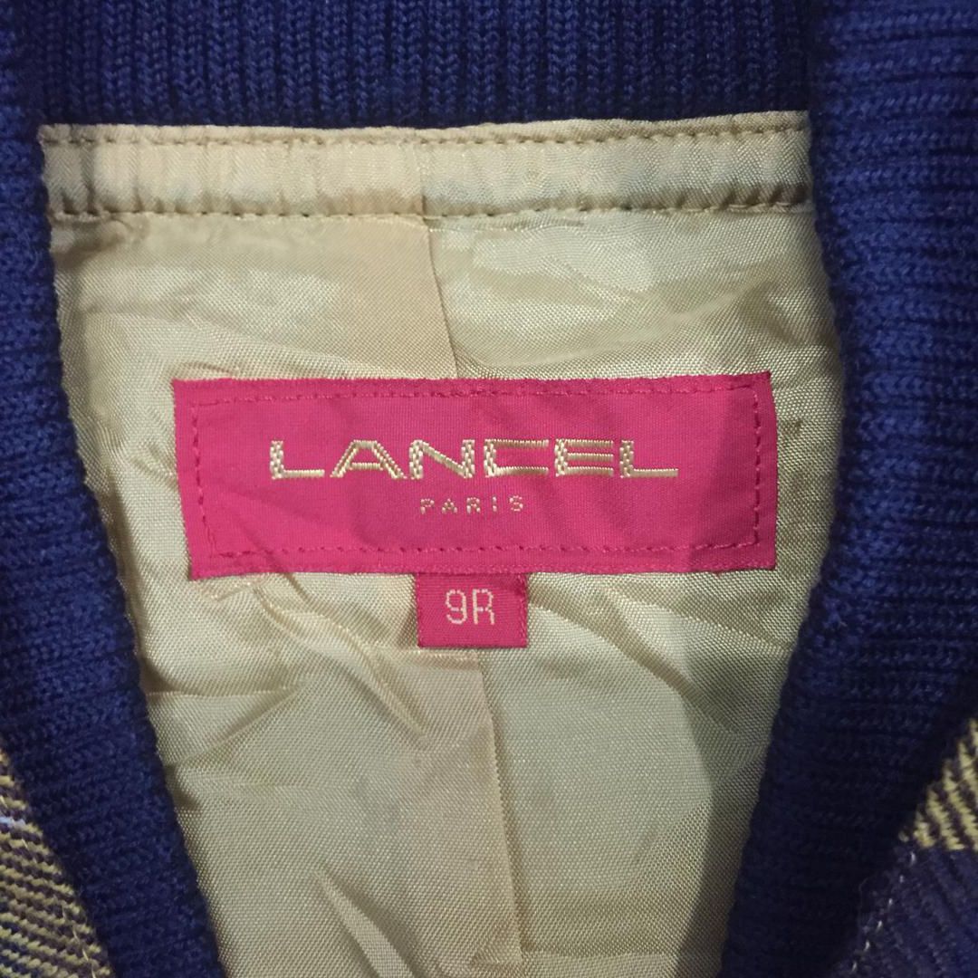 Lancel × Vintage Distressed Vintage Wool Plaid Nova Jacket Lancel Paris Size M / US 6-8 / IT 42-44 - 15 Thumbnail