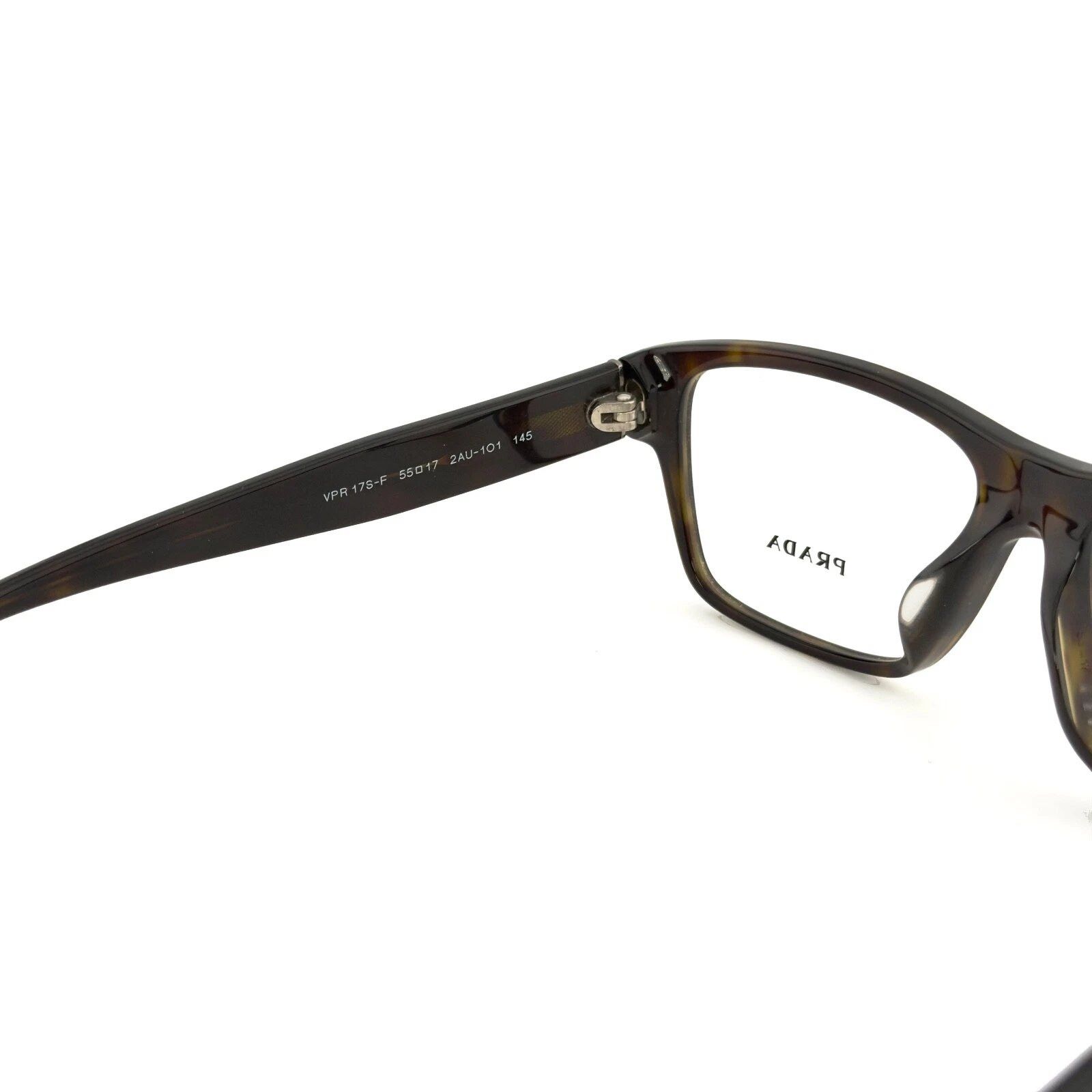 Prada PRADA 17S VPR17S Brown Logo Square Eyeglasses Optical Frame Size ONE SIZE - 6 Thumbnail
