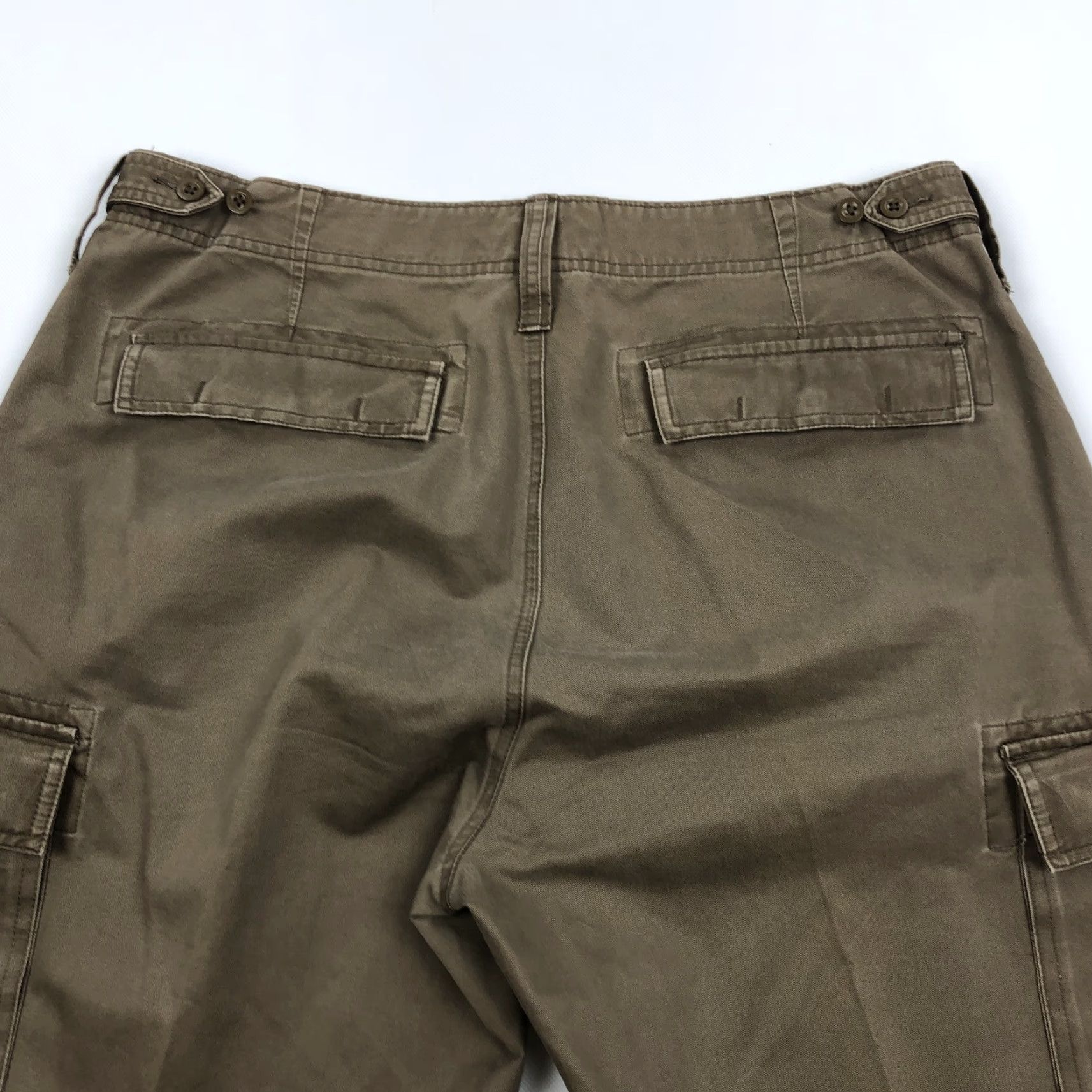 Gap GAP Cargo Pants Men Brown Khaki 38x34 Regular Fit Flat Front Cotton Pants Size US 38 / EU 54 - 3 Thumbnail