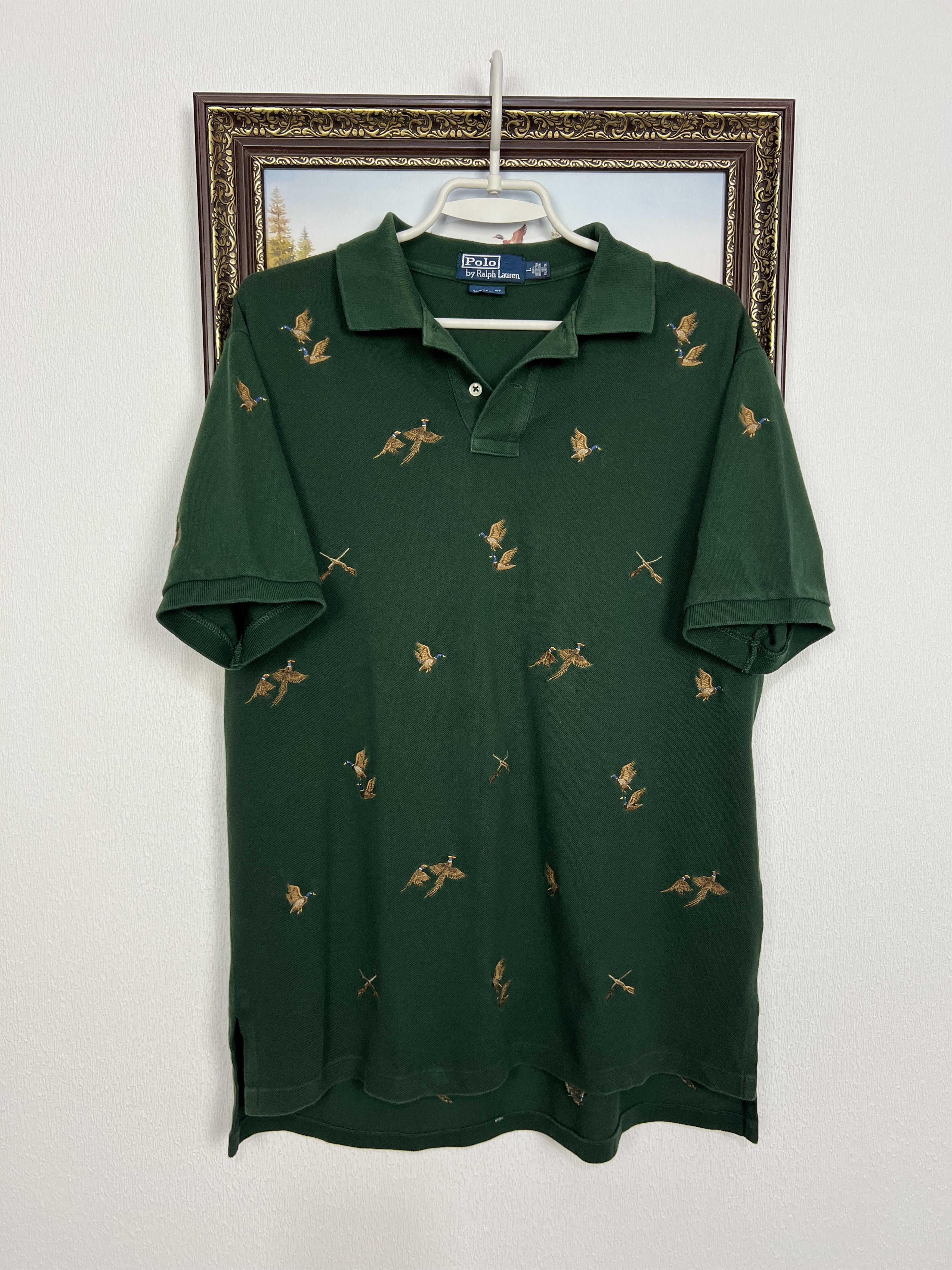 Polo Ralph Lauren Vintage Polo Ralph Lauren Mallard Duck Hunting Shirt Jersey Size US L / EU 52-54 / 3 - 1 Thumbnail