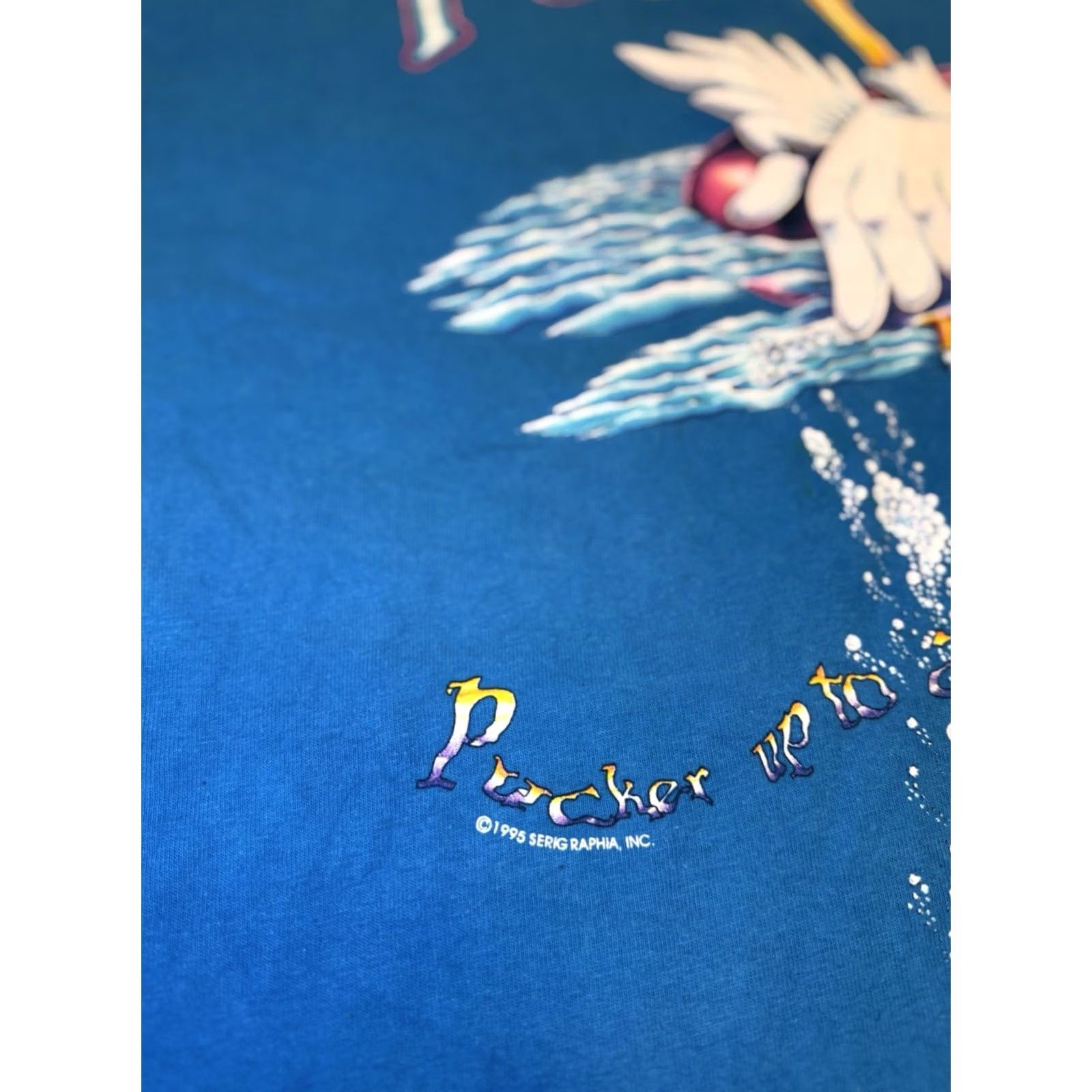 destin VINTAGE Fudpuckers Bar & Grill T-Shirt Double-Sided 1995 Graphic XL Men Blue 90s Shirt Size US XL / EU 56 / 4 - 3 Thumbnail
