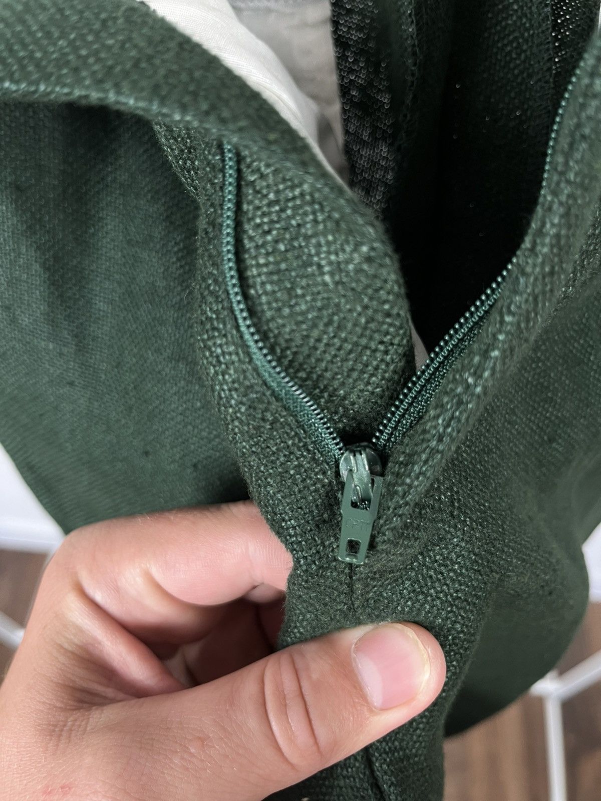 Vintage Amann Austria Green Linen Trousers High Waist Tyrolean Pants Size US 30 / EU 46 - 10 Thumbnail
