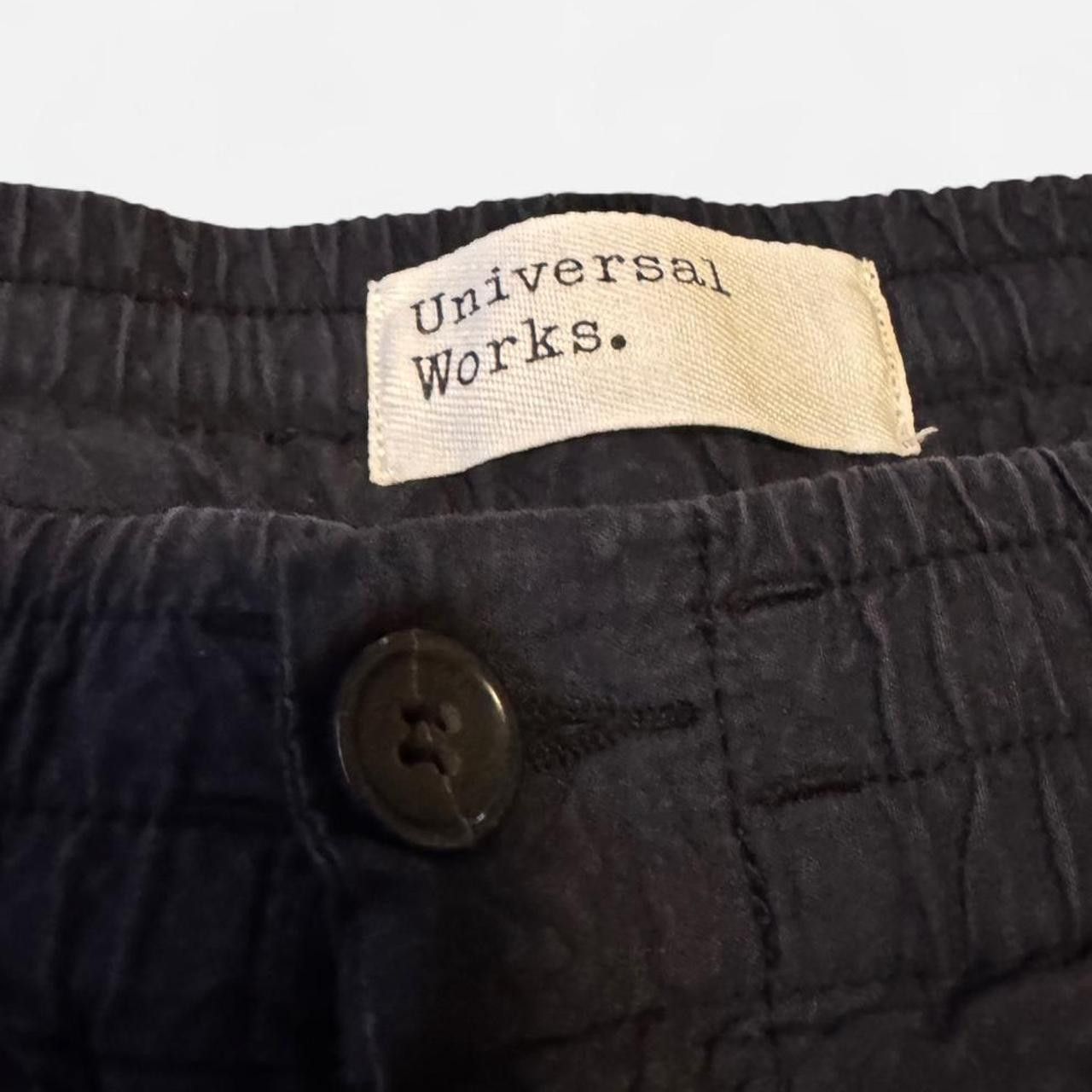 Universal Works Pleated Trackpant - Navy Seersucker Size US 34 / EU 50 - 3 Thumbnail