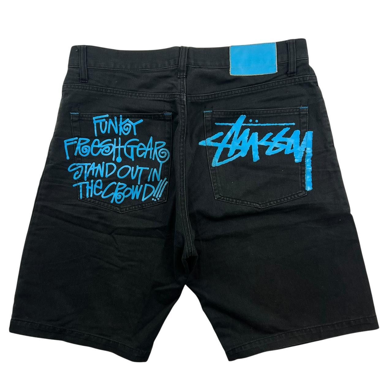 Stussy Vintage Stussy Funky Fresh Gear Spellout Shorts - Waist: 32 Size US 32 / EU 48 - 1 Thumbnail