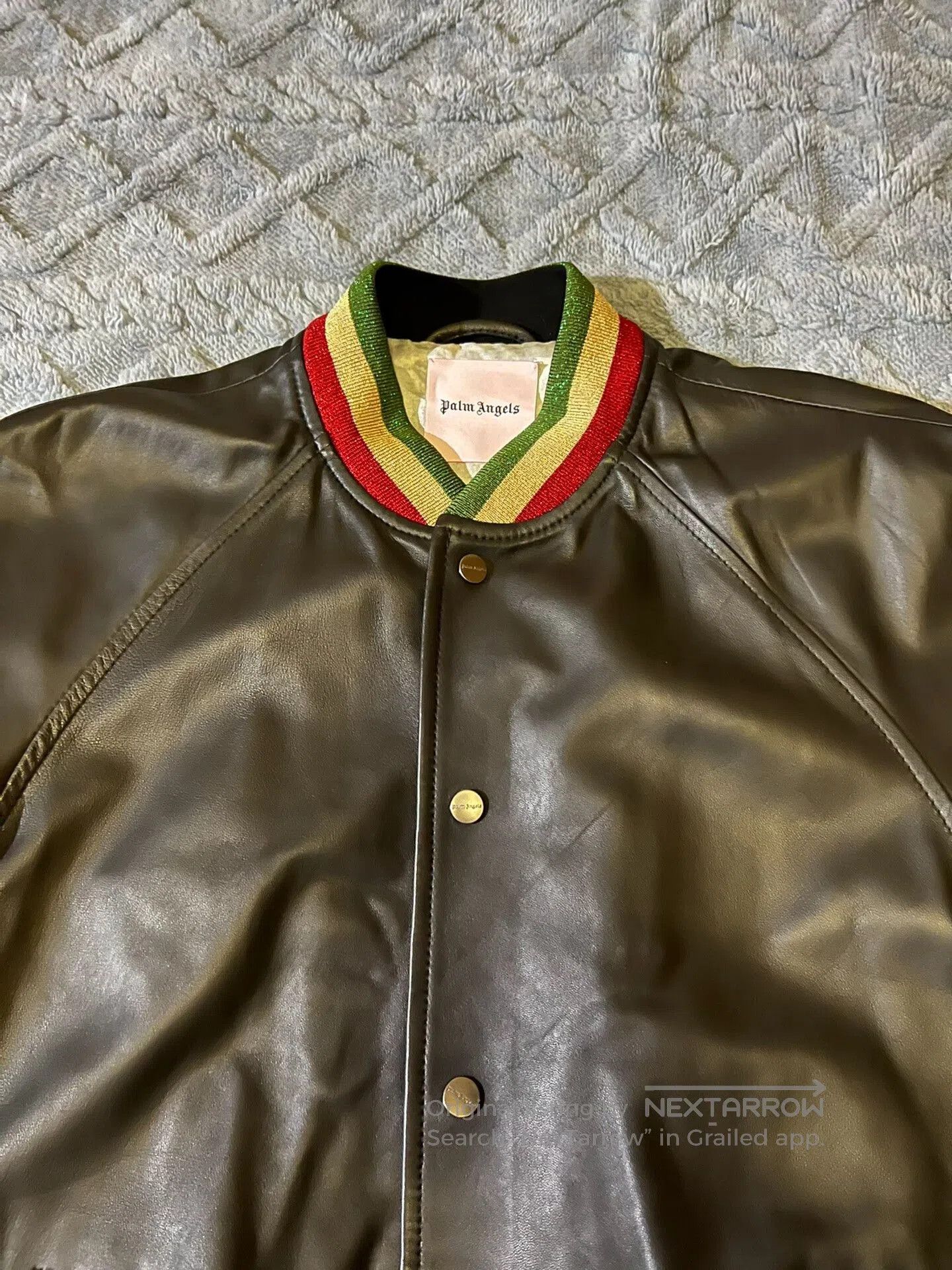 Palm Angels palm angels leather bomber jacket. Size US L / EU 52-54 / 3 - 2 Thumbnail