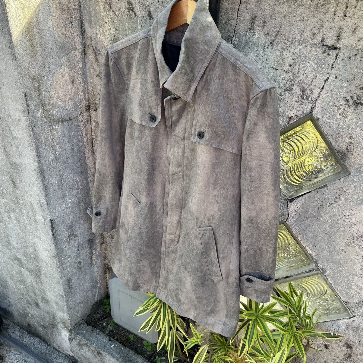 Tornado Mart “TORNADO MART” WASHED GREY CAR COAT JACKET Size US L / EU 52-54 / 3 - 3 Thumbnail