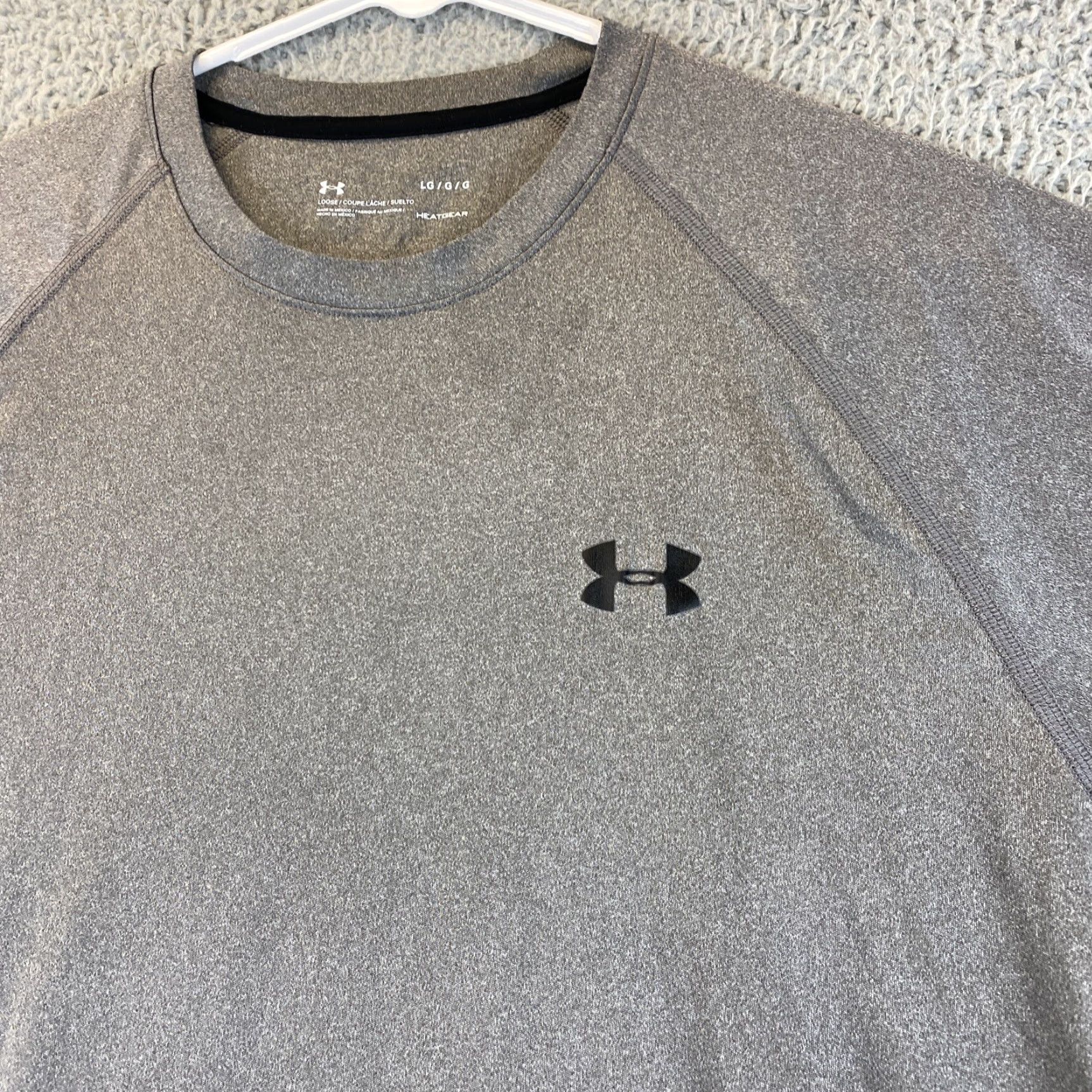 Under Armour Under Armour Shirt Men L Dri-Fit Gray Short Sleeve Crew Pullover Athletic Basic Outdoor Athleisure 68-20 Mens Size US L / EU 52-54 / 3 - 2 Thumbnail