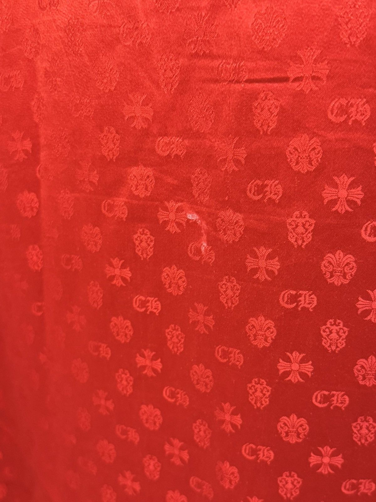 Chrome Hearts Chrome Hearts Cross Print Silk Pajama Shirt Size US XXL / EU 58 / 5 - 7 Thumbnail