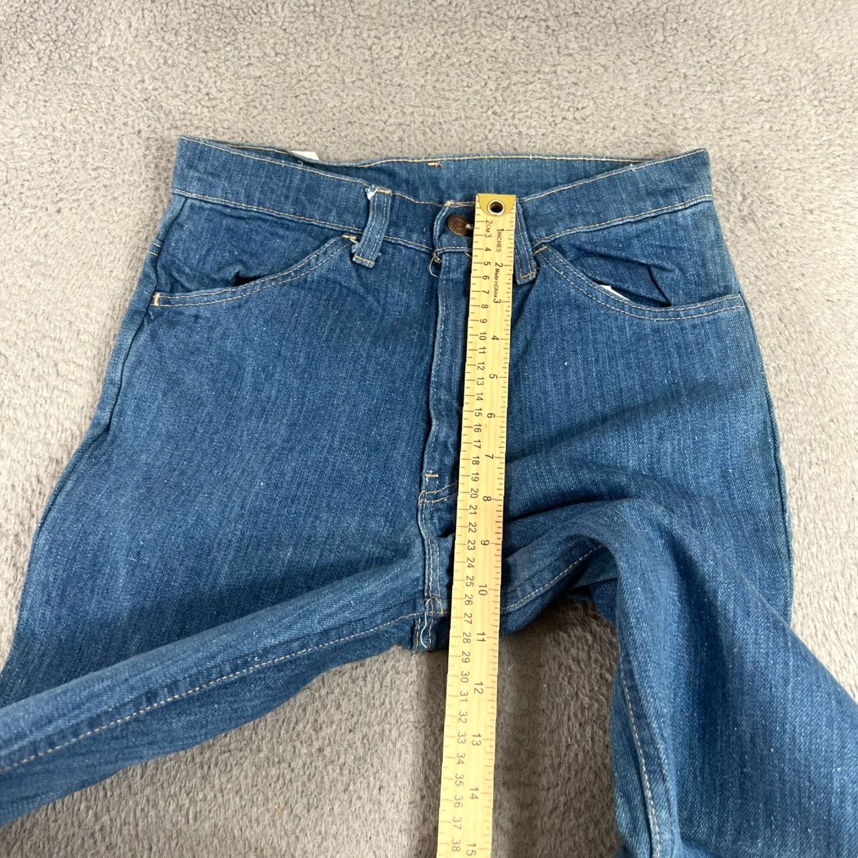 Levi's VINTAGE Levi's Jeans Flared Denim 28x34 Blue Bell Bottom 70s 80s Rock Hippie USA Mens Regular 5-Pocket Spring Summer Fall Winter Mid Rise Button Zip Size US 28 / EU 44 - 4 Thumbnail