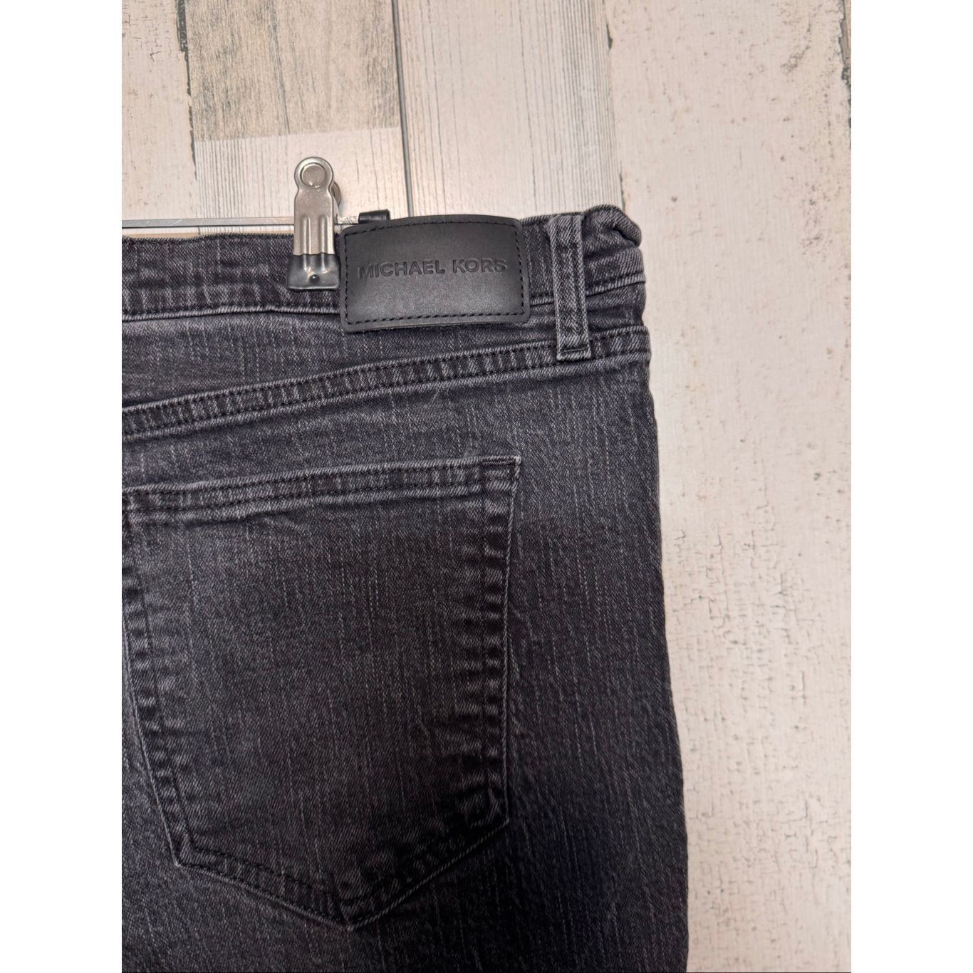 Michael Kors Michael Kors Parker Slim Fit Jeans Men’s 38x32 Black Stretch Size US 38 / EU 54 - 6 Thumbnail