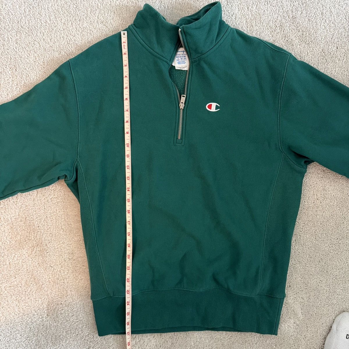 Champion Champion Green Reverse Weave Quarter zip Size US M / EU 48-50 / 2 - 2 Thumbnail