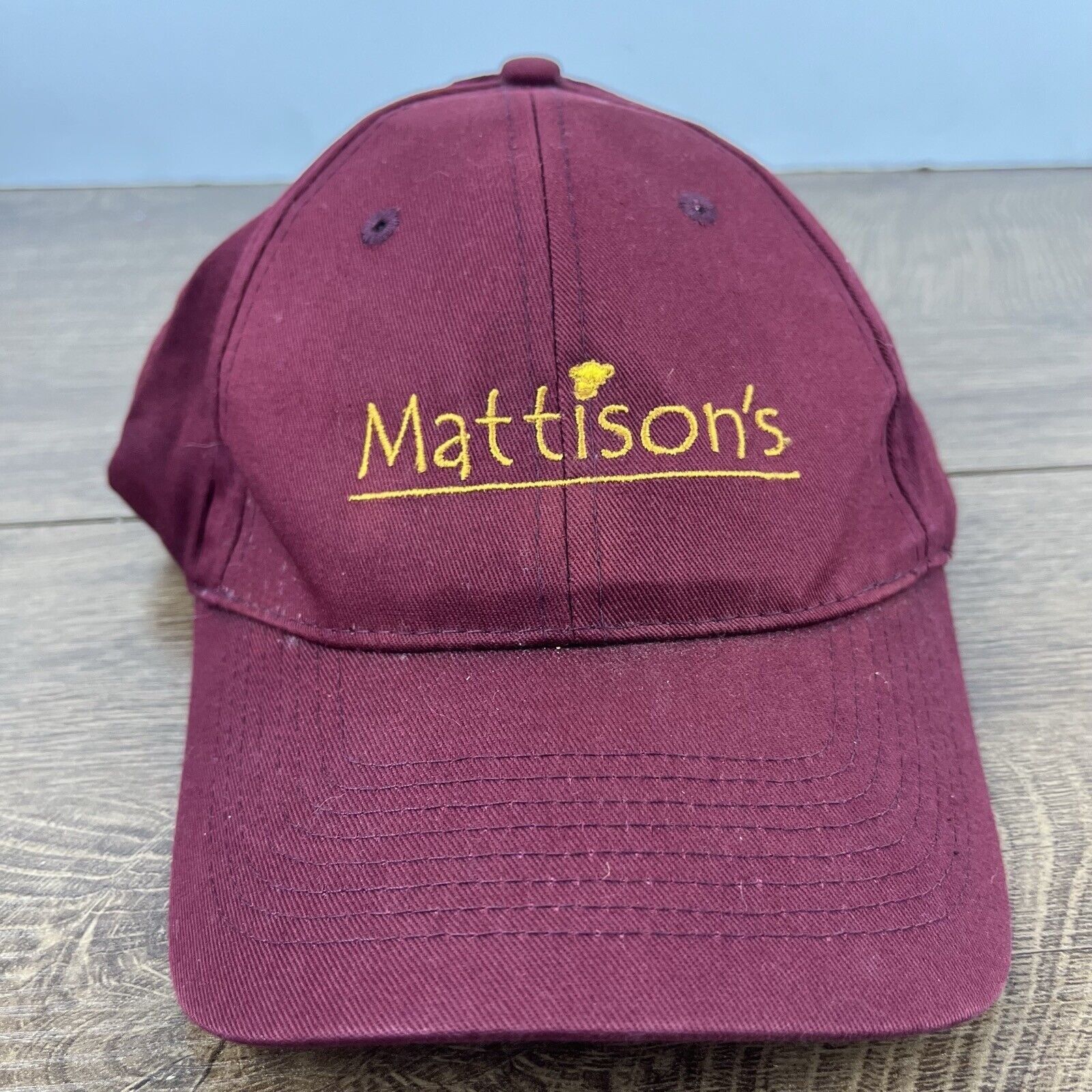 Other Mattisons Hat Red Cap Adjustable Hat Red Adult Fit Hat Size ONE SIZE - 4 Thumbnail
