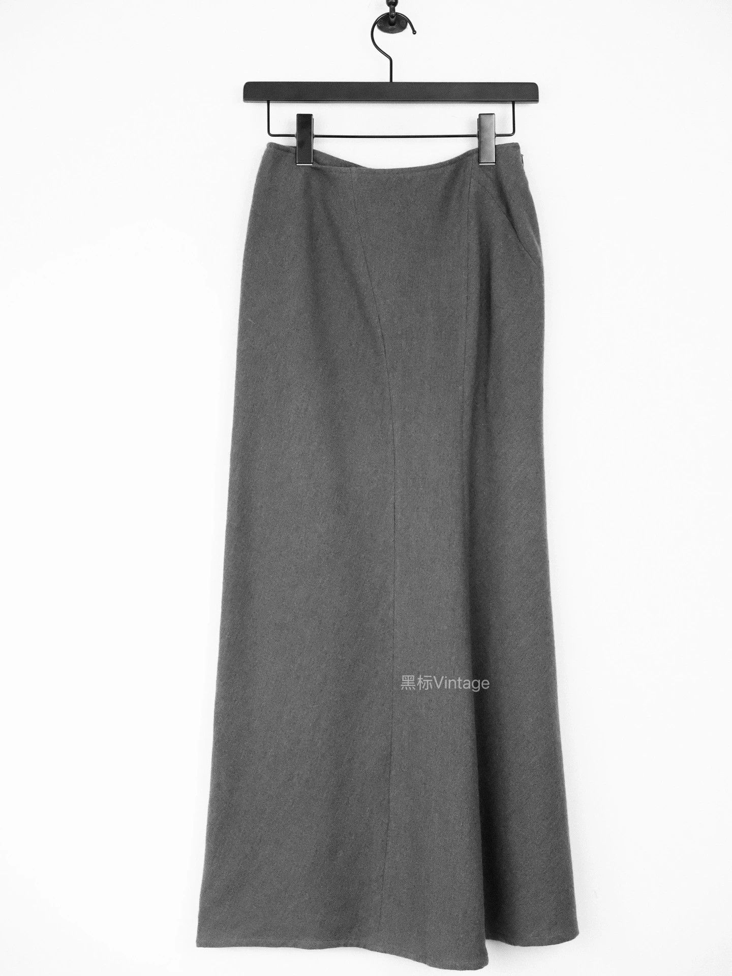 Yohji Yamamoto Yohji Yamamoto 24AW Vintage Charcoal Fishtail Skirt Size 26" / US 2 / IT 38 - 2 Thumbnail