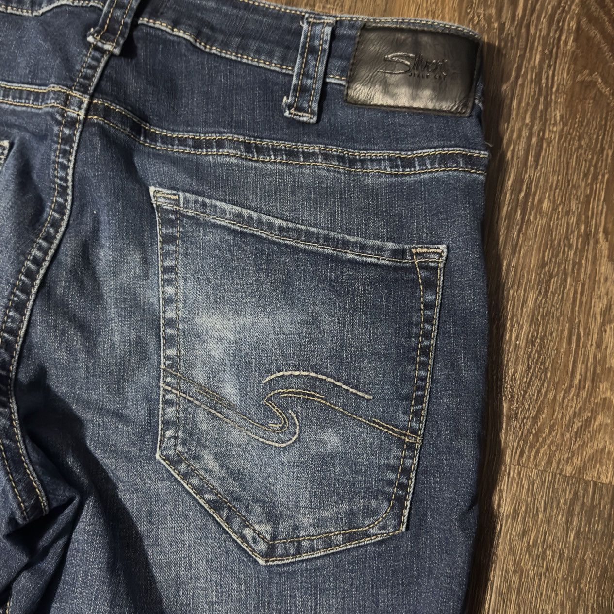 Silver Jeans Co. Men’s Silver Jeans Co “Eddie” Relaxed Fit Tapered Leg 34/32 Size US 34 / EU 50 - 6 Thumbnail