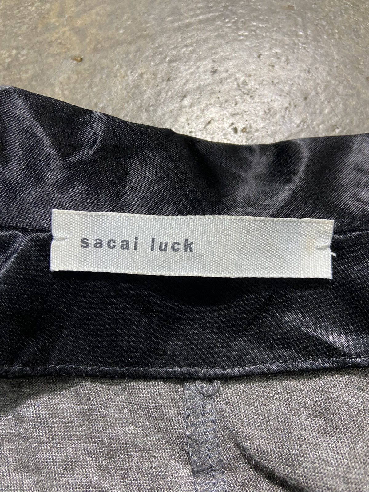 Sacai Sacai Luck Grey Linen-Blend Tuxedo Cardigan Blazer Size M / US 6-8 / IT 42-44 - 9 Thumbnail