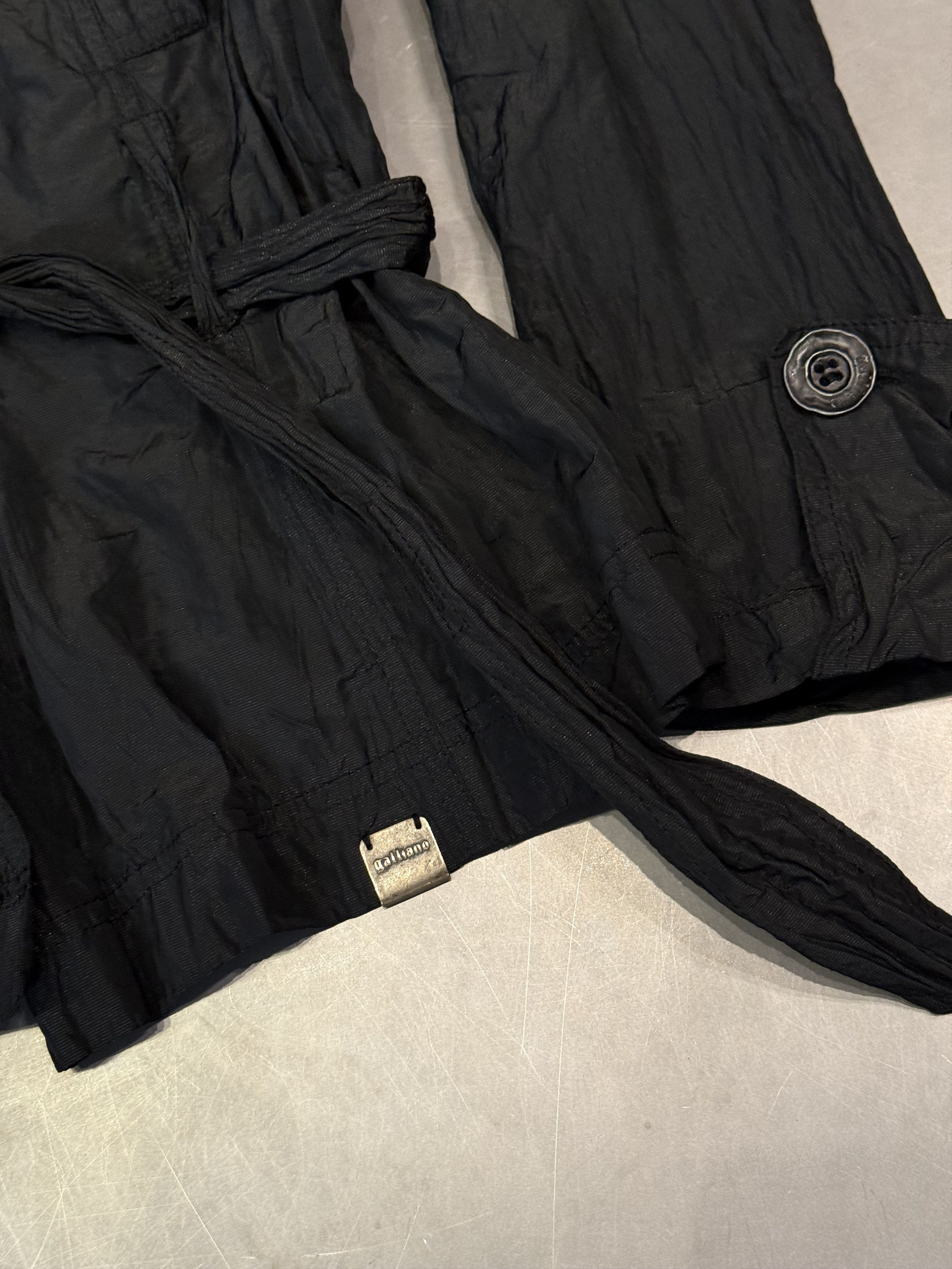 John Galliano John Galliano SS07 metalli scrunched fitted black jacket Size M / US 6-8 / IT 42-44 - 5 Thumbnail