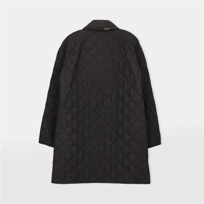 Burberry o1w1db10426 Quilted Long Jacket in Black Size M / US 6-8 / IT 42-44 - 4 Thumbnail