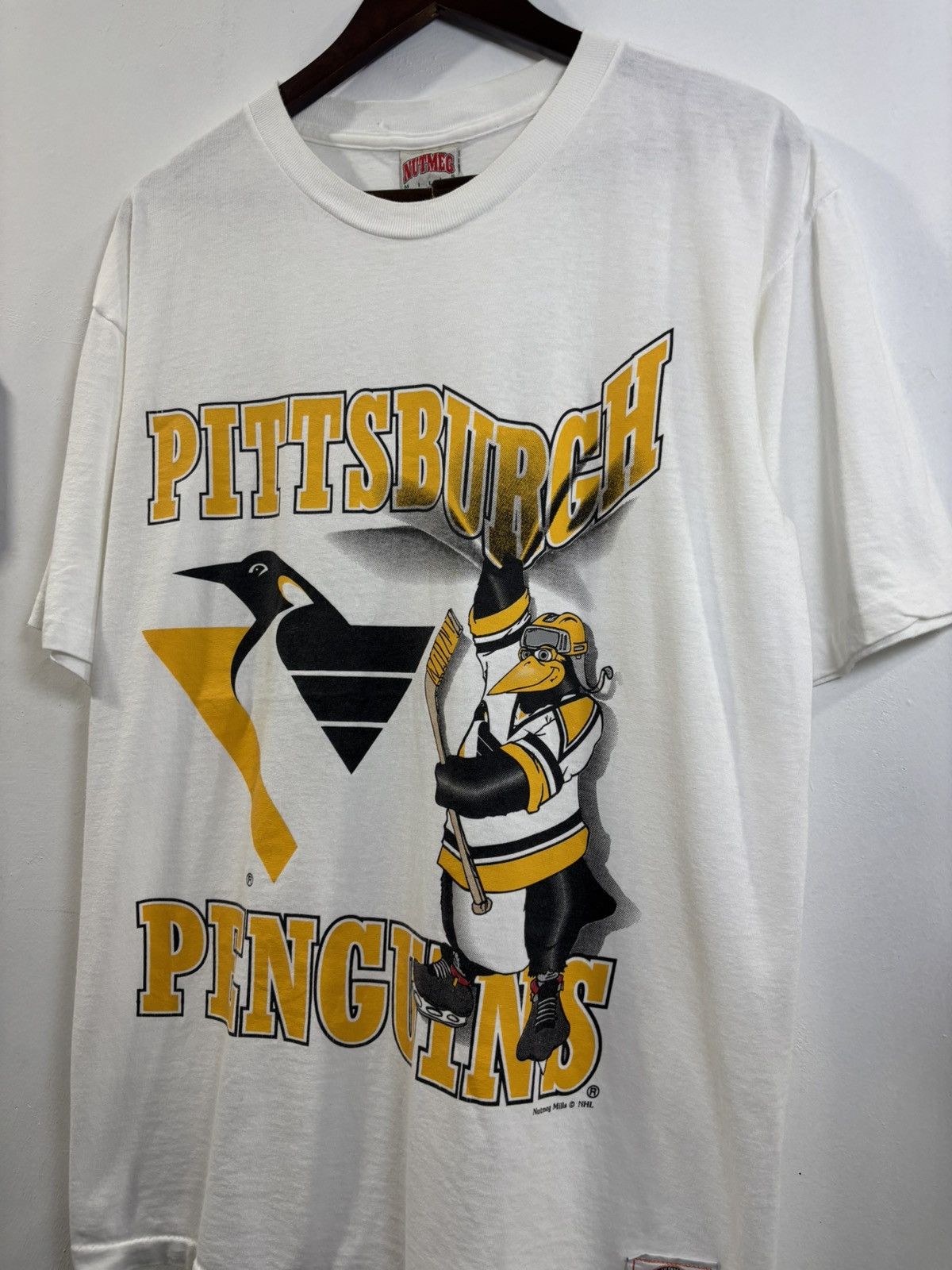 NHL × Vintage Vintage Pittsburgh Penguins NHL Tshirt Size US L / EU 52-54 / 3 - 2 Thumbnail