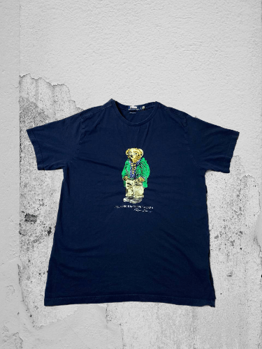 Polo Ralph Lauren × Vintage Vintage Polo Ralph Lauren Bear T-shirt Size US L / EU 52-54 / 3 - 1 Thumbnail