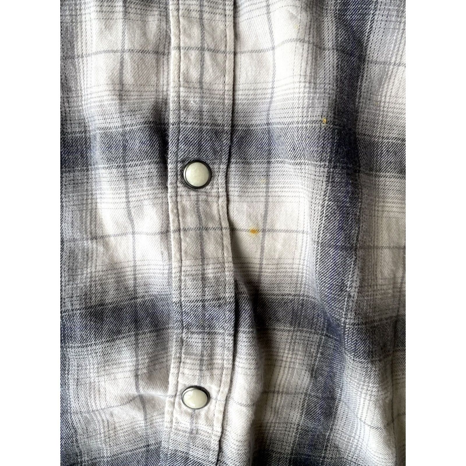 Lucky Brand Lucky Brand Western Shirt Men's XL Classic Fit Long Sleeve Pearl Snap Plaid Size US XL / EU 56 / 4 - 4 Thumbnail