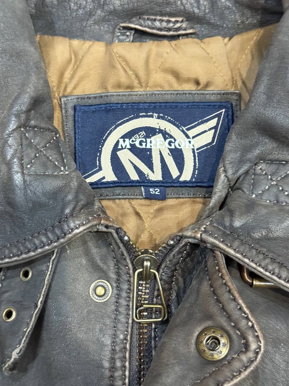 McGregor Vintage McGregor Motorcycle Leather Bomber / Flight Jacket Size US L / EU 52-54 / 3 - 5 Thumbnail