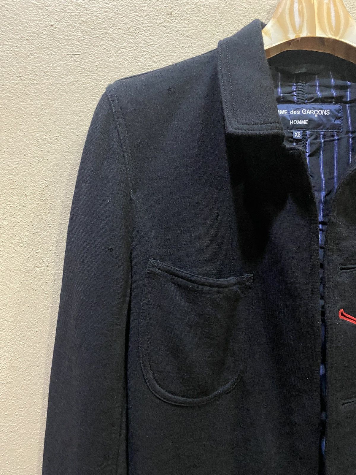 Comme des Garcons Homme Comme des Garcons Homme Distresse Jacket Size US XS / EU 42 / 0 - 5 Thumbnail