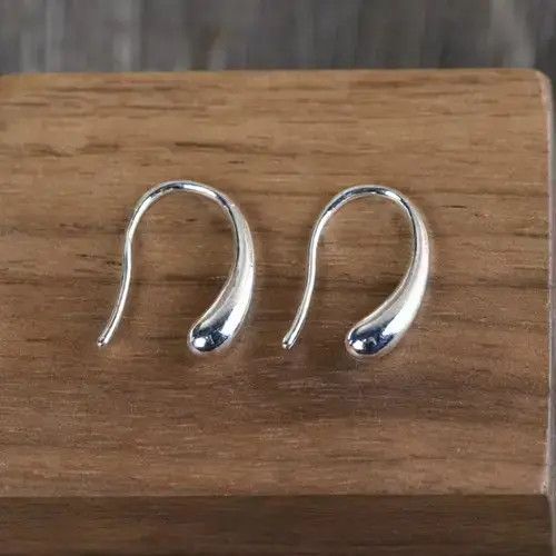 VIBE S925 pure silver water drop earrings Size ONE SIZE - 2 Thumbnail
