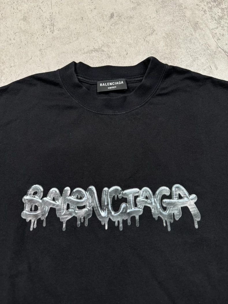 Balenciaga Balenciaga Mercury Jelly Graffiti Short Sleeve 2504-Nextarr Size US XS / EU 42 / 0 - 3 Thumbnail