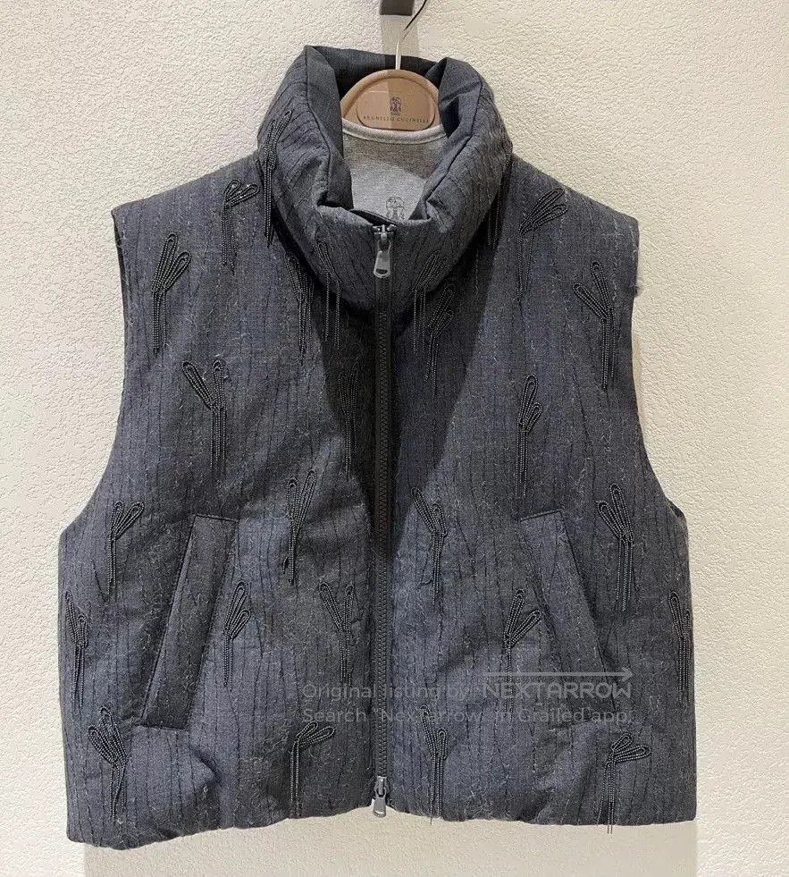 Brunello Cucinelli Brunello Cucinelli Women's Down Vest. Size S / US 4 / IT 40 - 1 Thumbnail