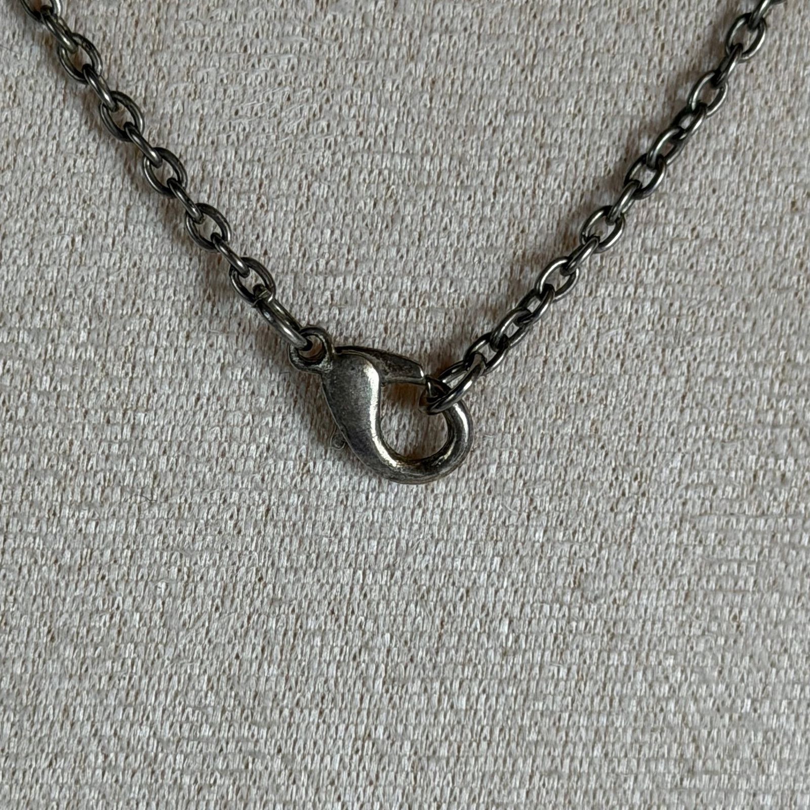Other VTG 1990 Silver-Tone Flower & Faux Pearl Y-Drop Necklace 15" Size ONE SIZE - 4 Thumbnail